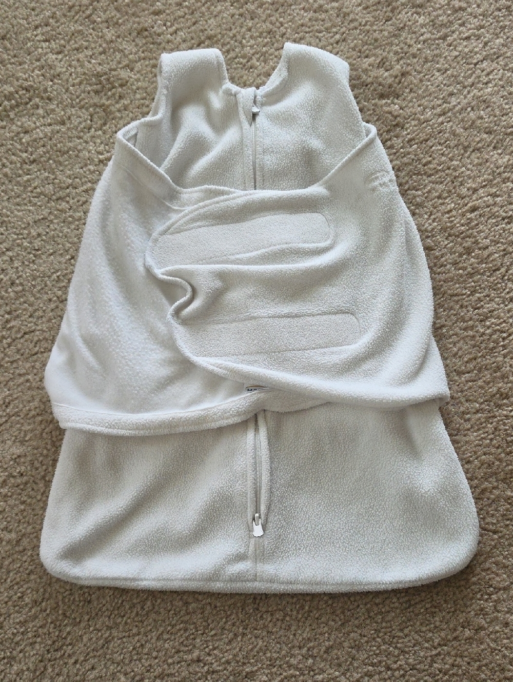 Halo Micro Fleece Swaddle Sleep Sack Size Newborn 0-3M Cream